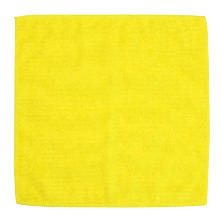 Jantex Microfibre Cloths Yellow (5 pack)