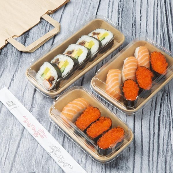 Fiesta Recyclable PET Lids for No. 3 Sushi Trays (Pack of 300)