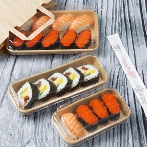 Fiesta Recyclable PET Lids for No. 7 Sushi Trays (Pack of 300)