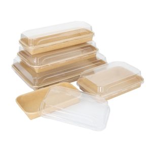 Fiesta Recyclable PET Lids for No. 7 Sushi Trays (Pack of 300)