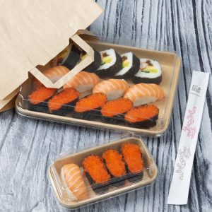 Fiesta Recyclable PET Lids for No. 7 Sushi Trays (Pack of 300)