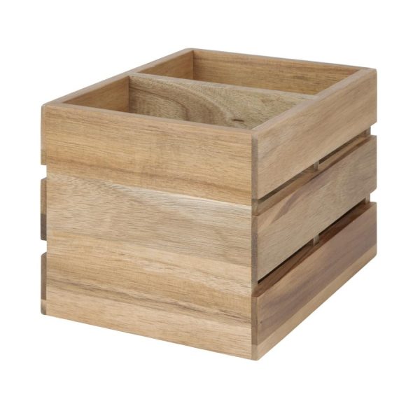 Olympia Table Organiser Acacia Wood 210x160x150mm