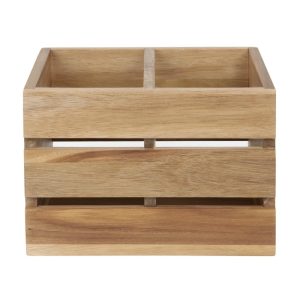 Olympia Table Organiser Acacia Wood 210x160x150mm
