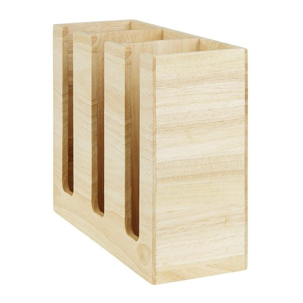 Olympia Cup Organiser Hevea Wood 340x120x240mm