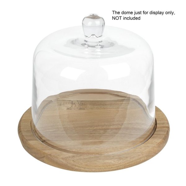 Olympia Round Acacia Wood Board for 200mm Dome