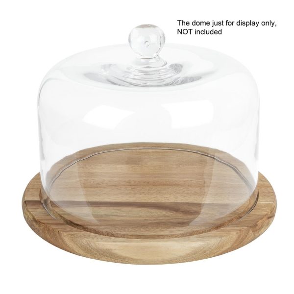 Olympia Round Acacia Wood Board for 240mm Dome