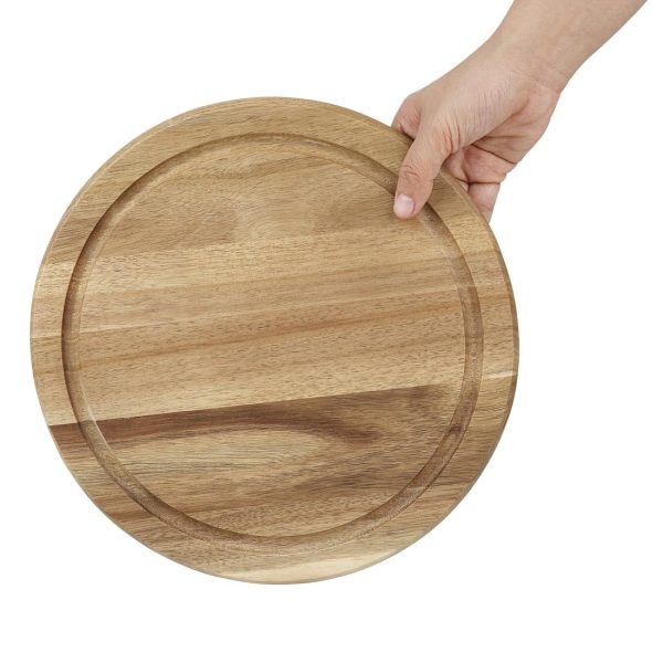 Olympia Round Acacia Wood Board for 240mm Dome
