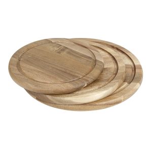 Olympia Round Acacia Wood Board for 280mm Dome