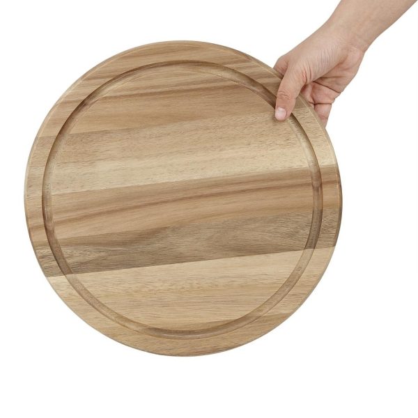 Olympia Round Acacia Wood Board for 280mm Dome