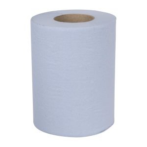 Nisbets Essentials Centrefeed Blue Rolls 2-Ply 320 Sheets (2 pack)