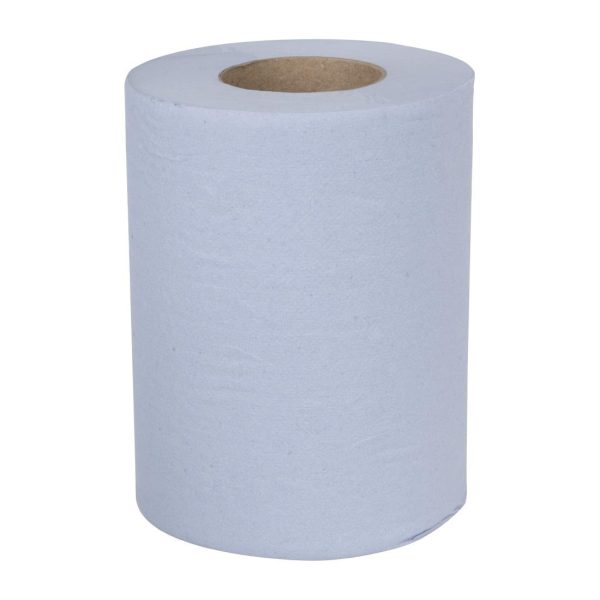 Nisbets Essentials Centrefeed Blue Rolls 2-Ply 320 Sheets (2 pack)