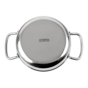 Olympia Table Presentation Double Handle Dish Stainless Steel 125mm