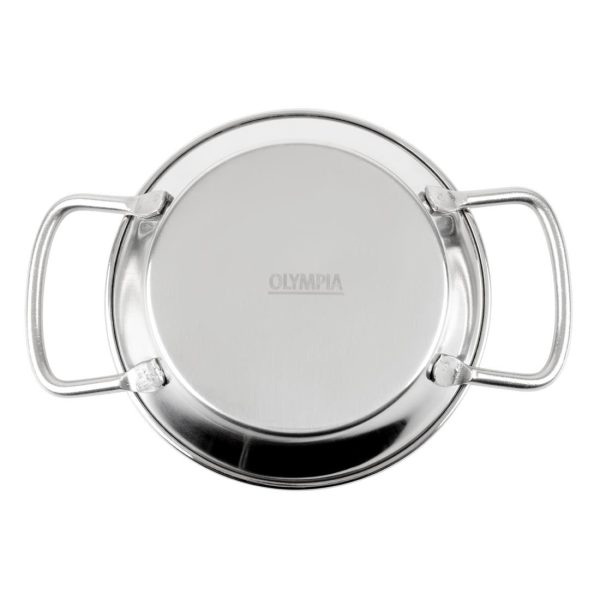 Olympia Table Presentation Mini Paella Pan Stainless Steel 150mm