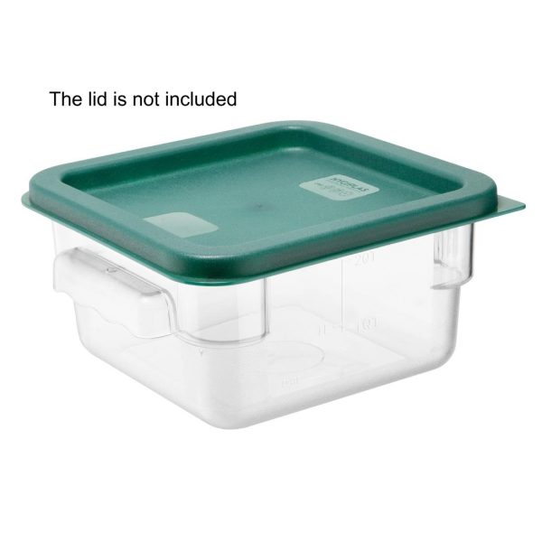 Hygiplas Polycarbonate Square Storage Container 1.5Ltr