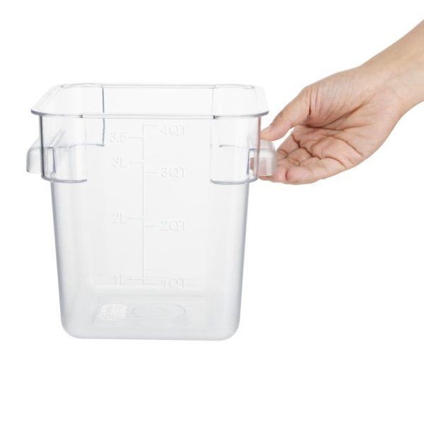 Hygiplas Polycarbonate Square Storage Container 3.5Ltr