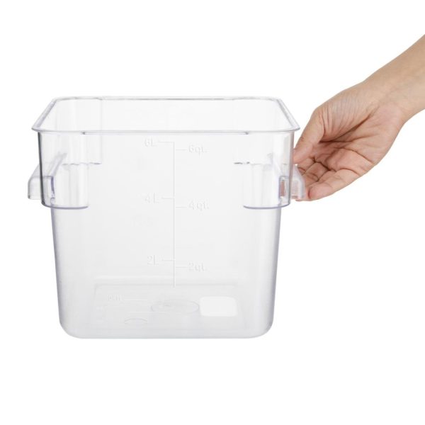 Hygiplas Polycarbonate Square Storage Container 5.5Ltr