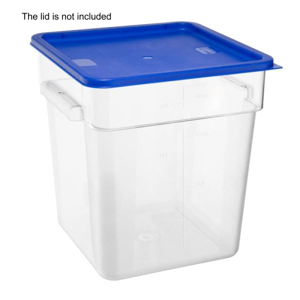 Hygiplas Polycarbonate Square Storage Container 15Ltr