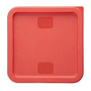 Hygiplas Square Food Storage Container Lid Red Large