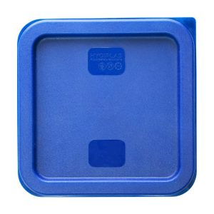 Hygiplas Square Food Storage Container Lid Blue Small