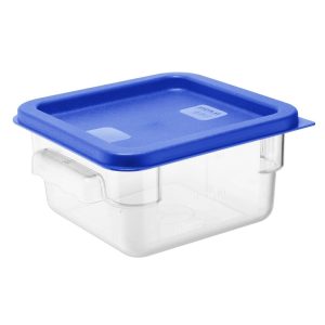 Hygiplas Square Food Storage Container Lid Blue Small