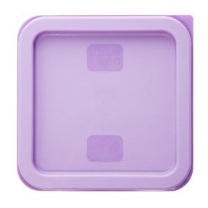 Hygiplas Square Food Storage Container Lid Purple Small
