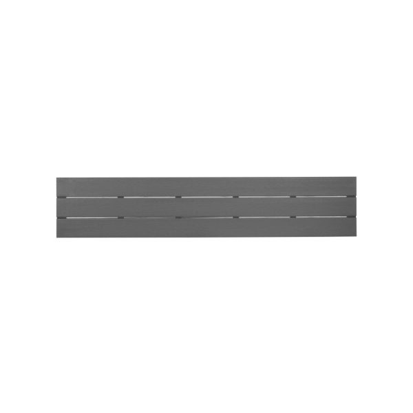 Bolero Valletta Grey Slatted Benches (2 Pack)