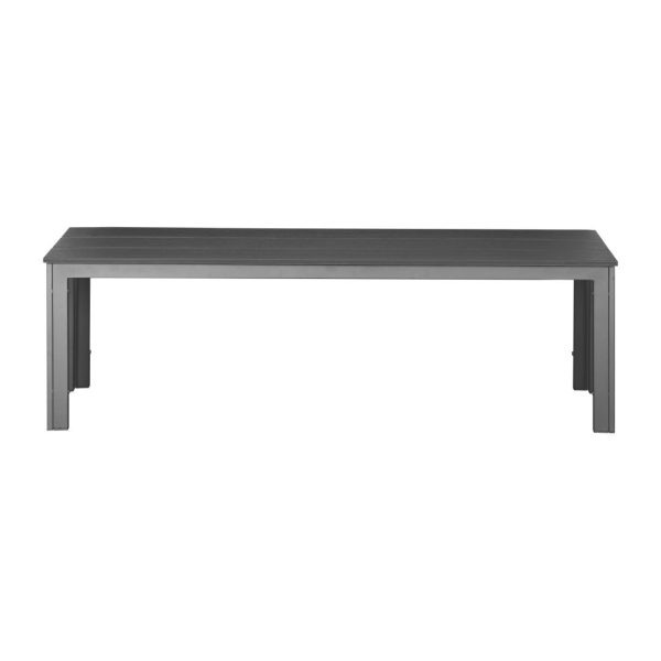 Bolero Valletta Grey Slatted Benches (2 Pack)