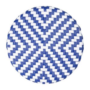 Bolero Parisian Style PE Rattan Bar Stools Blue (2 Pack)