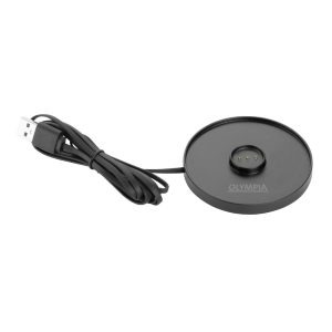 Olympia Siena Table Lamp Round Dome Black 200mm