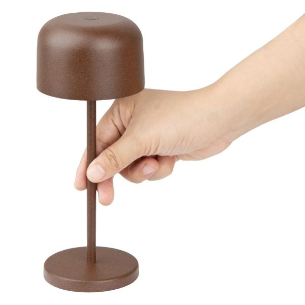 Olympia Siena Table Lamp Round Dome Chestnut 200mm