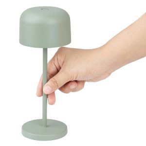 Olympia Siena Table Lamp Round Dome Sage 200mm