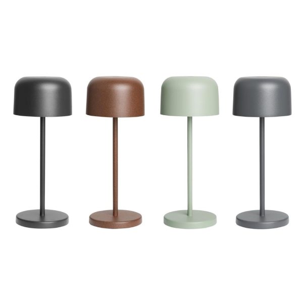 Olympia Siena Table Lamp Round Dome Sage 200mm