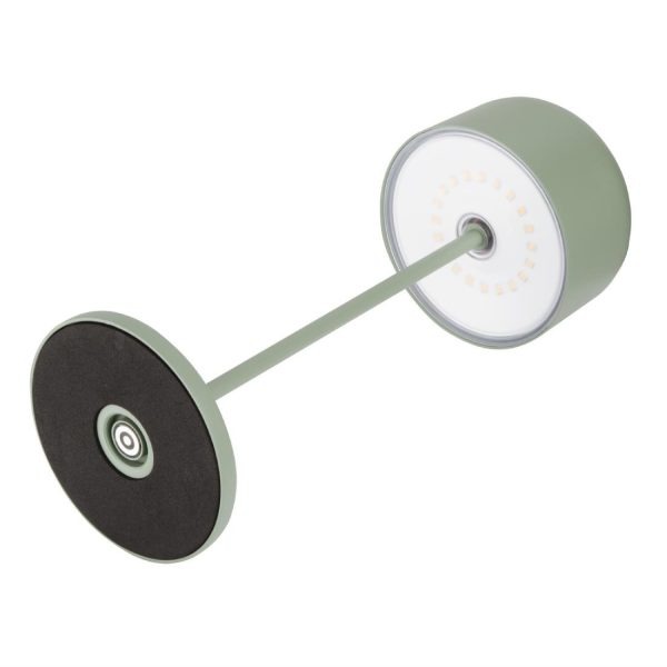 Olympia Siena Table Lamp Round Dome Sage 300mm
