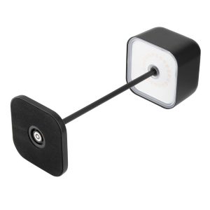 Olympia Lucca Table Lamp Squared Dome Black 300mm