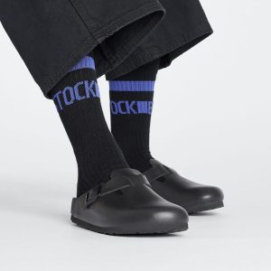 Birkenstock Cotton Tennis Sock Black Size 10.5-12