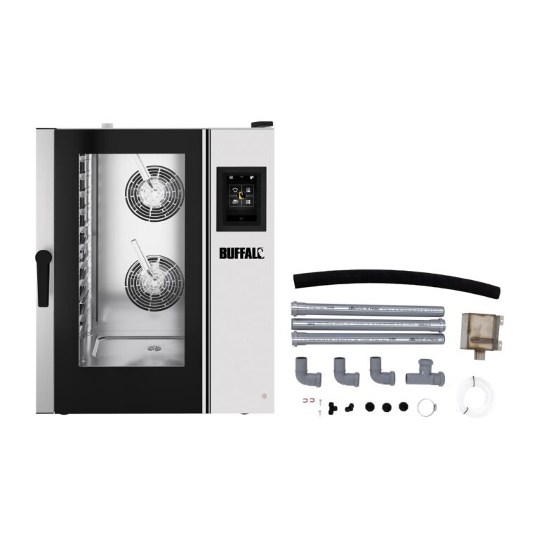 Buffalo Smart Touchscreen Combi Oven 11 x GN 1/1 with Installation Kit