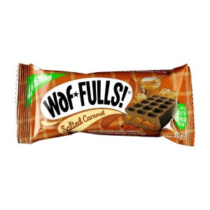 Waffulls! Dark Waffles – Salted Caramel 50g (Pack of 12)