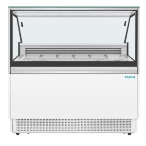 Polar U-Series 6 Pan Ice Cream Serve Over Cabinet Freezer