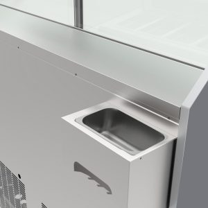 Polar U-Series 6 Pan Ice Cream Serve Over Cabinet Freezer