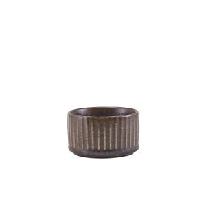 Terra Porcelain Black Fluted Ramekin 7cl/2.5oz