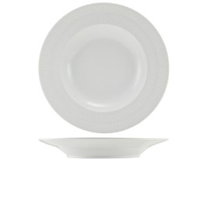 Incise Porcelain Solara Winged Pasta Bowl 28.5cm