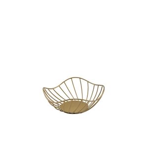GenWare Lotus Leaf Gold Wire Basket 20 x 8cm