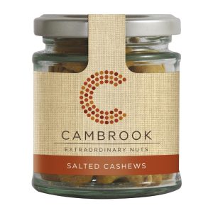 Cambrook Baked Salted Cashews Glass Jar 95g (15 Pack)