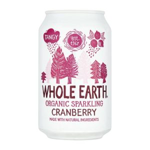Whole Earth Organic Sparkling Cranberry Drink 330ml (24 pack)