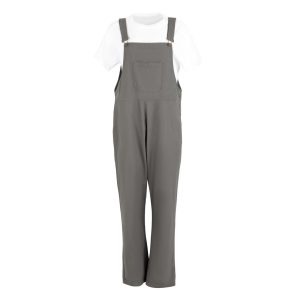 Southside Bib & Brace Cotton Canvas Dungarees Khaki Black XL