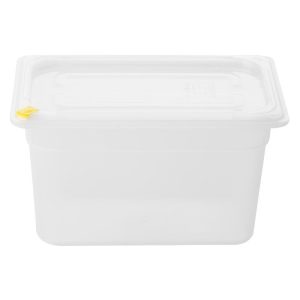 Hygiplas Click PP GN Container 1/4 with Lid & 7 Colour Clips 150mm 3.7Ltr (Set 4)