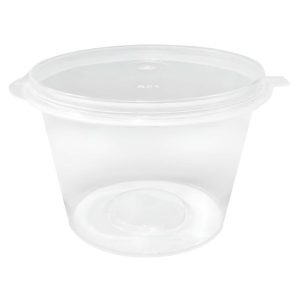 Fiesta Recyclable Portion Pots with Lids 100ml (50 Pack)
