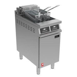Falcon Dominator Plus E3845FP Twin Pan Programmable Electric Filtration Fryer