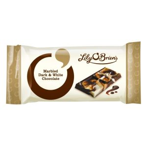 Lily O'Brien's Marble Dark & White Chocolate Bar 14g (336 Pack)